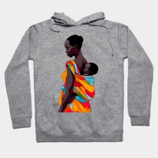 Afrocentric Mother And Baby Hoodie